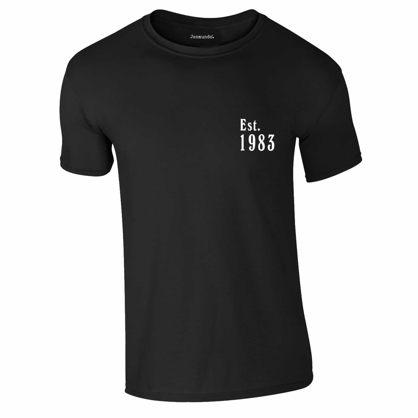 Discover Est 1983 T Shirt 40th Birthday Top For Daughter Or Son 40th Birthday T-Shirt