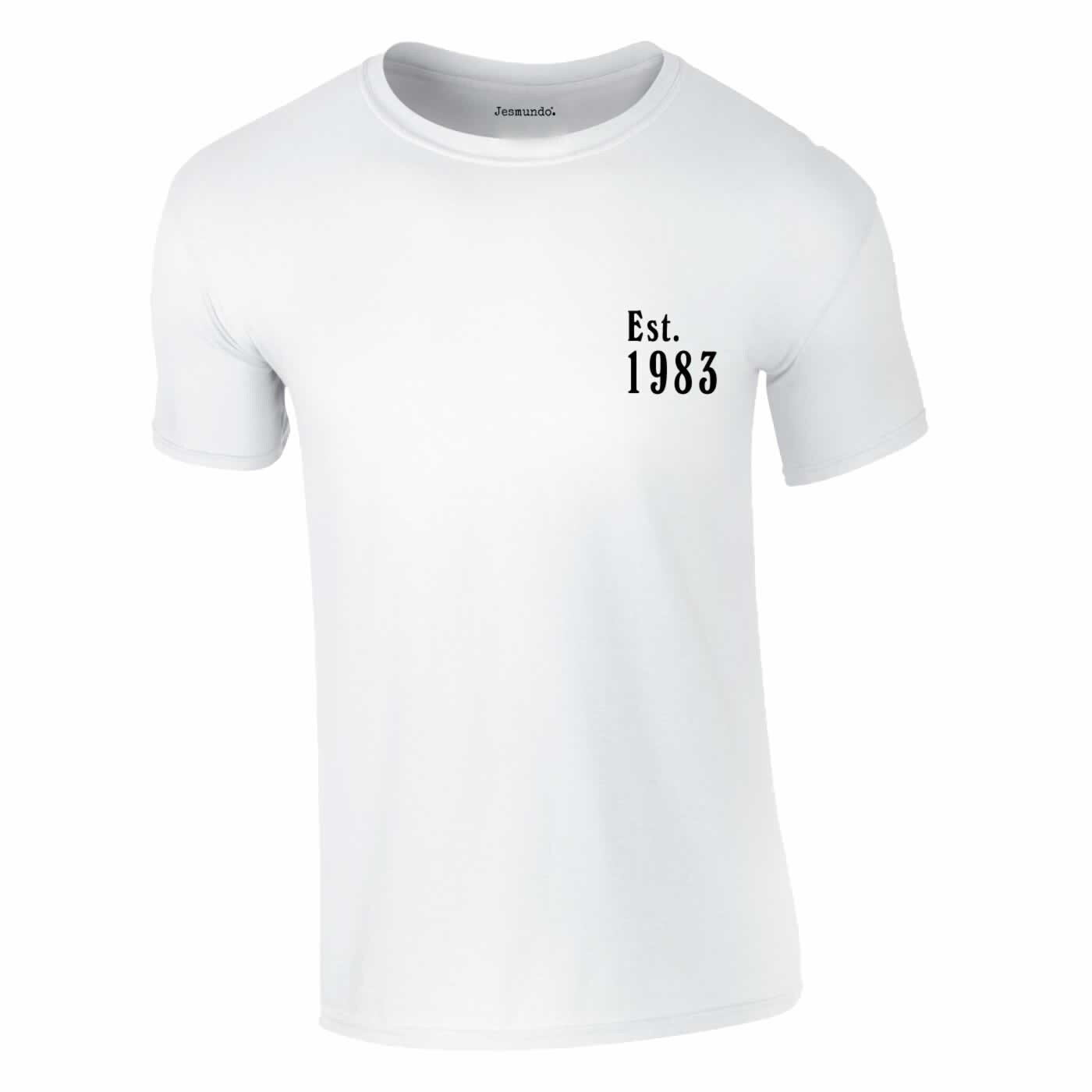 Discover Est 1983 T Shirt 40th Birthday Top For Daughter Or Son 40th Birthday T-Shirt