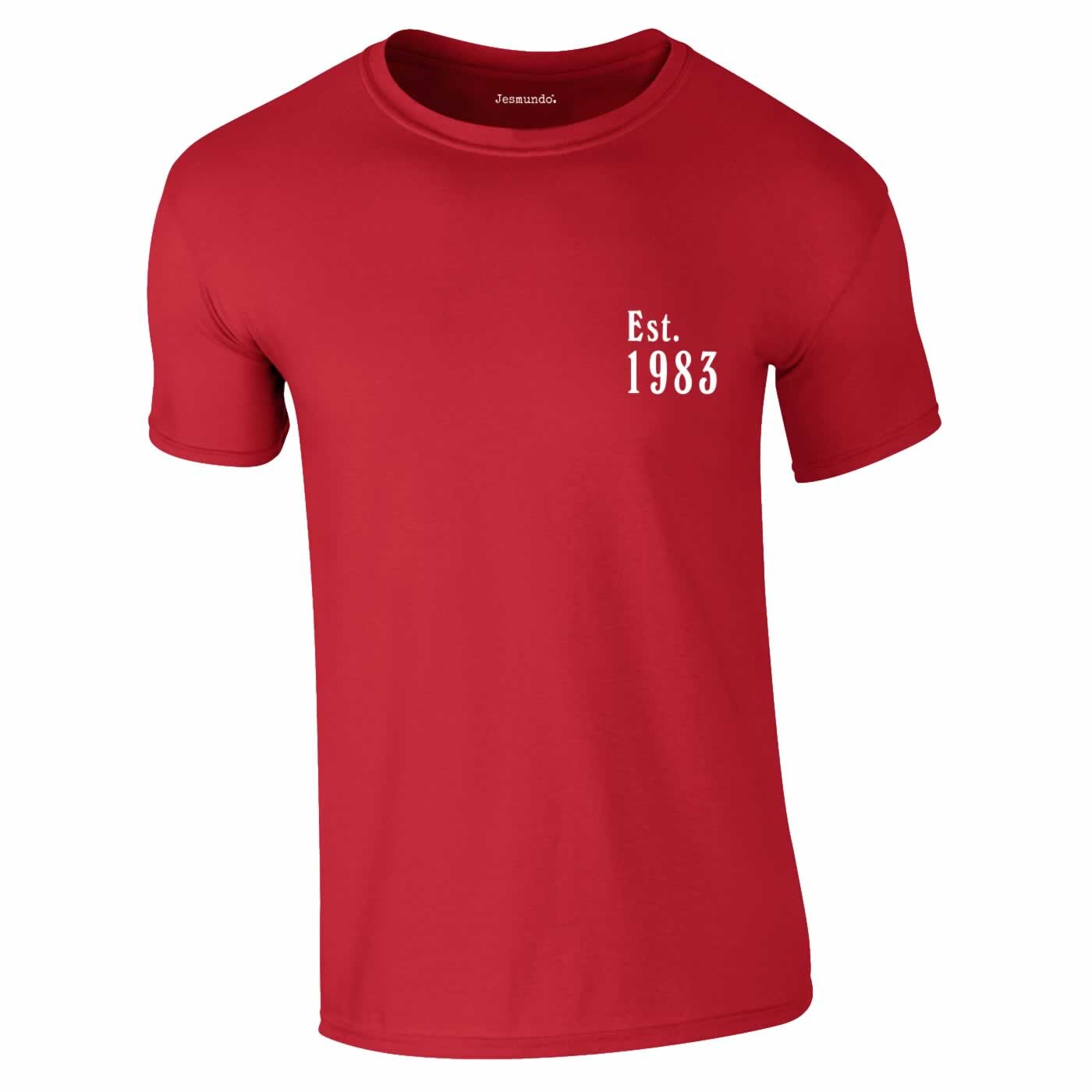 Discover Est 1983 T Shirt 40th Birthday Top For Daughter Or Son 40th Birthday T-Shirt