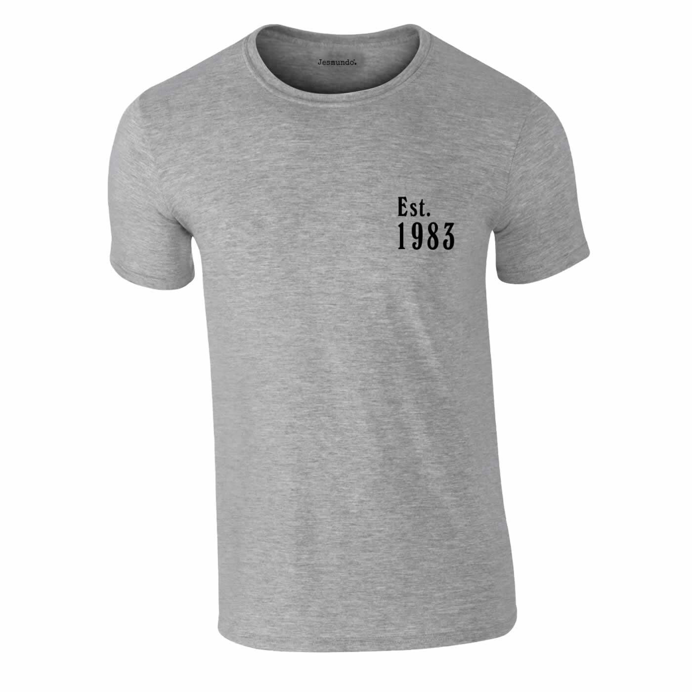 Discover Est 1983 T Shirt 40th Birthday Top For Daughter Or Son 40th Birthday T-Shirt