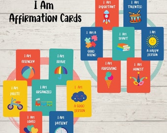 Positive Affirmation Cards For Kids | Mindfulness Gift For Kids to Practice Meditation and Affirm Truths.