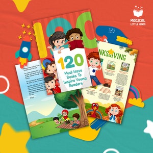 Top 120 Books for Kids To Learn To Read - List of Books I Toddler Pre K Schoolage I Digital Download