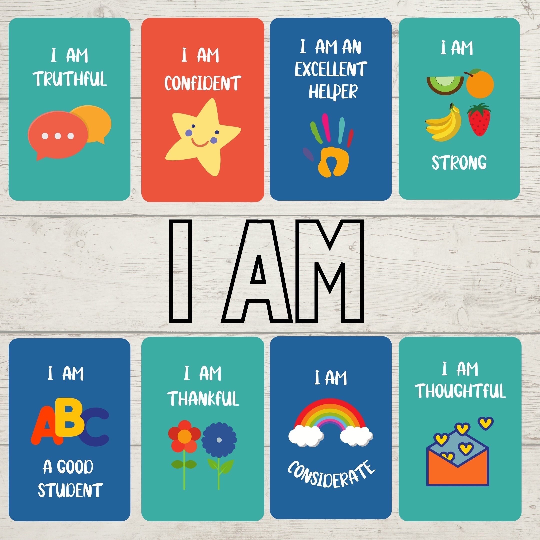 Positive Affirmation Cards for Kids | Mindfulness Gift for Kids to ...