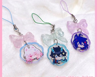 Honkai:Star Rail Acrylic Phone Charm Anime Paw style ! Super Cute Acrylic Phone Charm