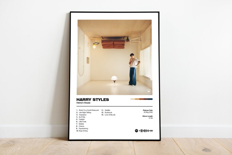 Harry Styles Harrys House Album Poster Spotify Poster Etsy UK