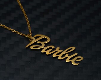 Barbie Name Necklace - Etsy