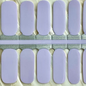 Lavender Nail Wraps, 100% Nail Polish Stickers, Non-Toxic Nail Strips