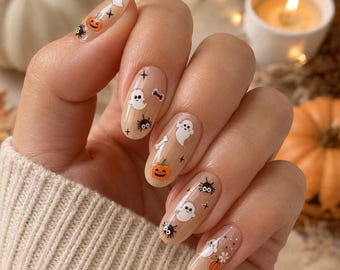 Spooky Cuties - 3-D Nail decals- Great for Kids or Adults- easy to apply nail stickers