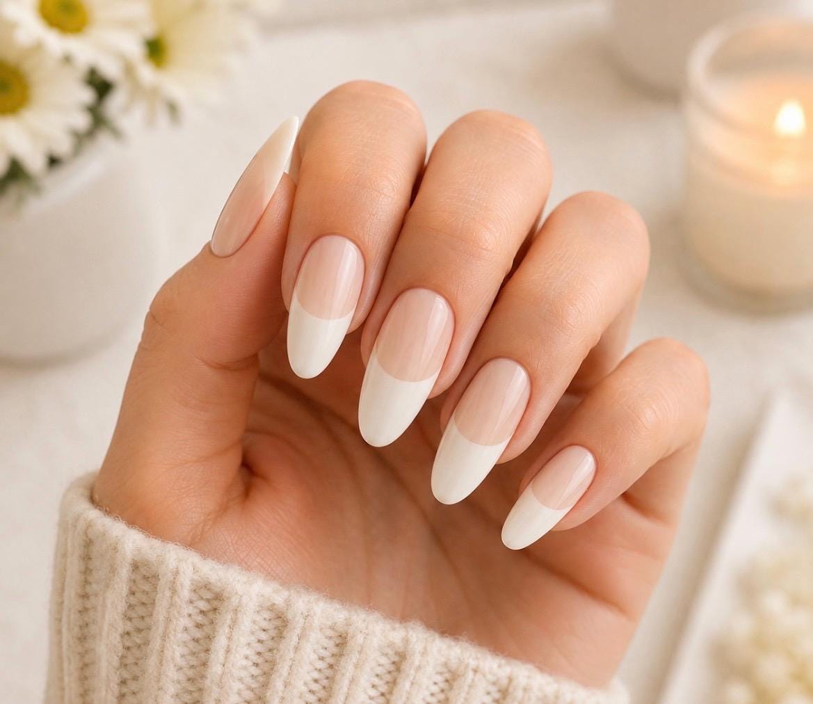 French Clear Nail - Etsy