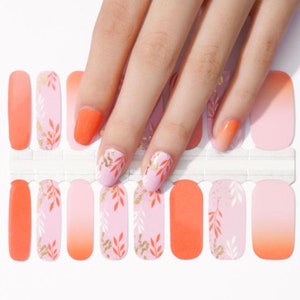 Shades of Fall Nail Wraps, 100% Nail Polish Strips, Nail Stickers.