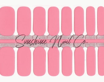 Pink Nail Polish Strips: Non-Toxic Nail Wraps