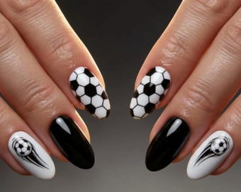 Soccer - Nail Polish Strips: Non-Toxic Nail Art