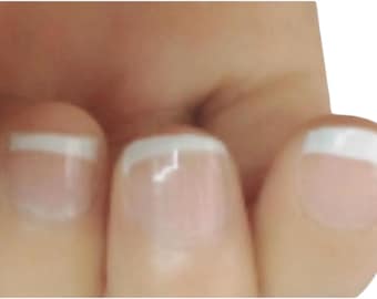 French Manicure Nail Polish Strips for Short Nails