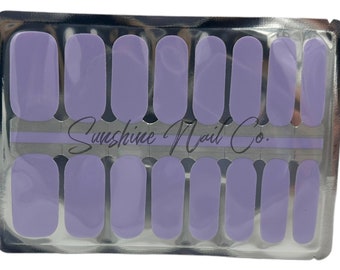 Lavender Nail Wraps, 100% Nail Polish Stickers, Non-Toxic Nail Strips