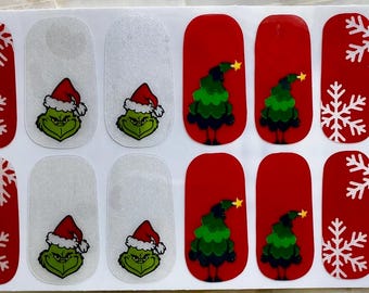 Holiday Mischief Nail Polish Strips: Easy Nail Art Stickers
