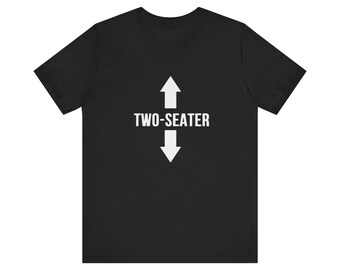 2 seater Mens Jersey Short Sleeve Tee  Funny Tee
