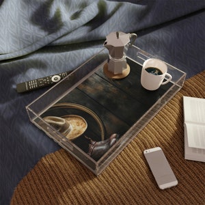 Cowboy Acrylic Serving Tray