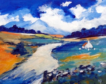 Ben Cruachan, Scottish Landscape Painting, Limited Edition Print Scotland