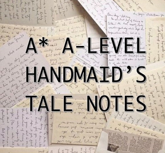 A Alevel English the Handmaid's Tale Notes Etsy