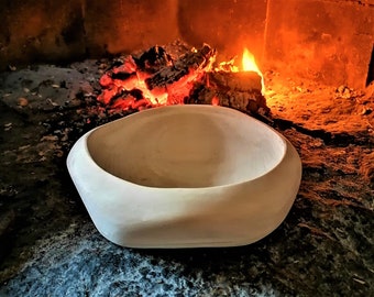 Cereal Bowl - Serving Dish - Rustic Farmhouse Wooden Salad Bowl - Camping Gear | Witaberget
