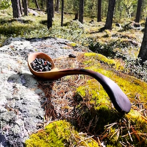Wooden Ladle - Serving Spoon - Soup Ladle Handmade - Rustic Farmhouse Kitchen Utensil | Witaberget