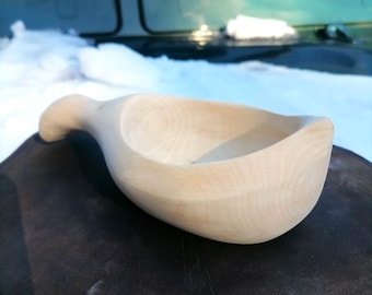 Birch Kuksa - Wooden Coffee Mug - Bushcraft & Camping Gear - Handmade Kuksa Cup | Witaberget