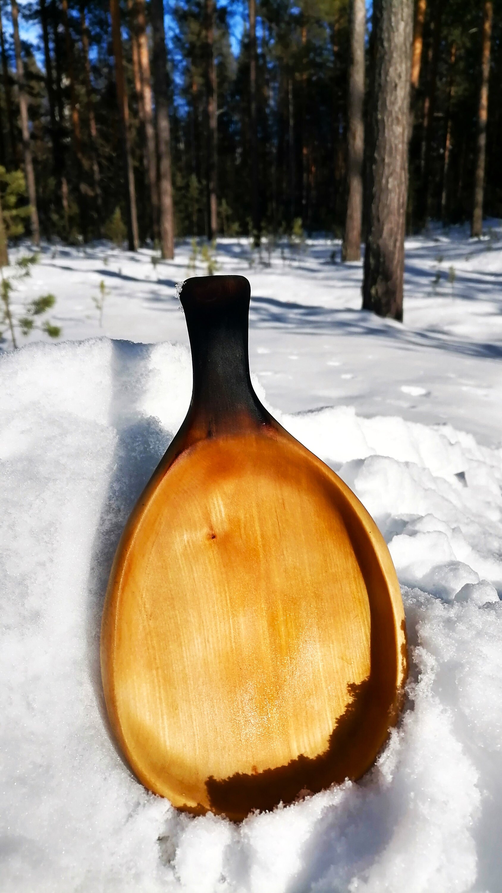 Wood Plate, Wooden Plate, Bushcraft Camping Plate