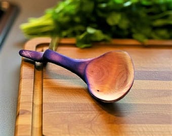 Wooden Ladle Small Serving Spoon Handmade Farmhouse Kitchen Utensil Soup Ladle  | Witaberget