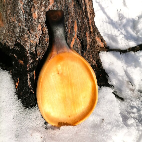 Wood Plate, Wooden Plate, Bushcraft Camping Plate