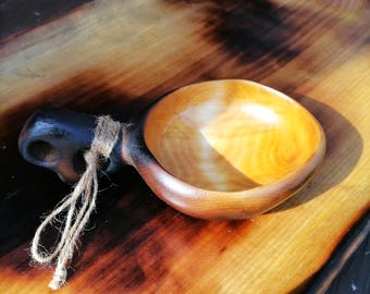 Kuksa | Swedish Wooden Coffee Mug | Handmade Tea Cup | Bushcraft Gear | Birch Hiking Mug | Witaberget