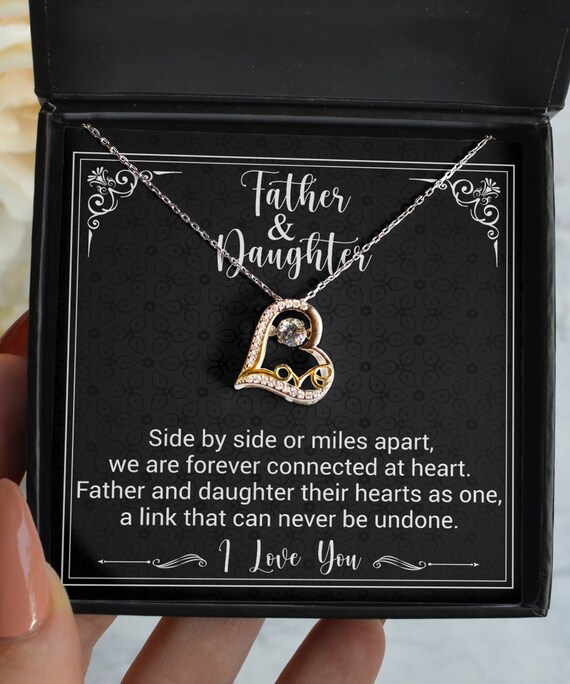Father Daughter Necklaces Matching Set Gifts for Father Dad Daddy 3pcs -  Walmart.com