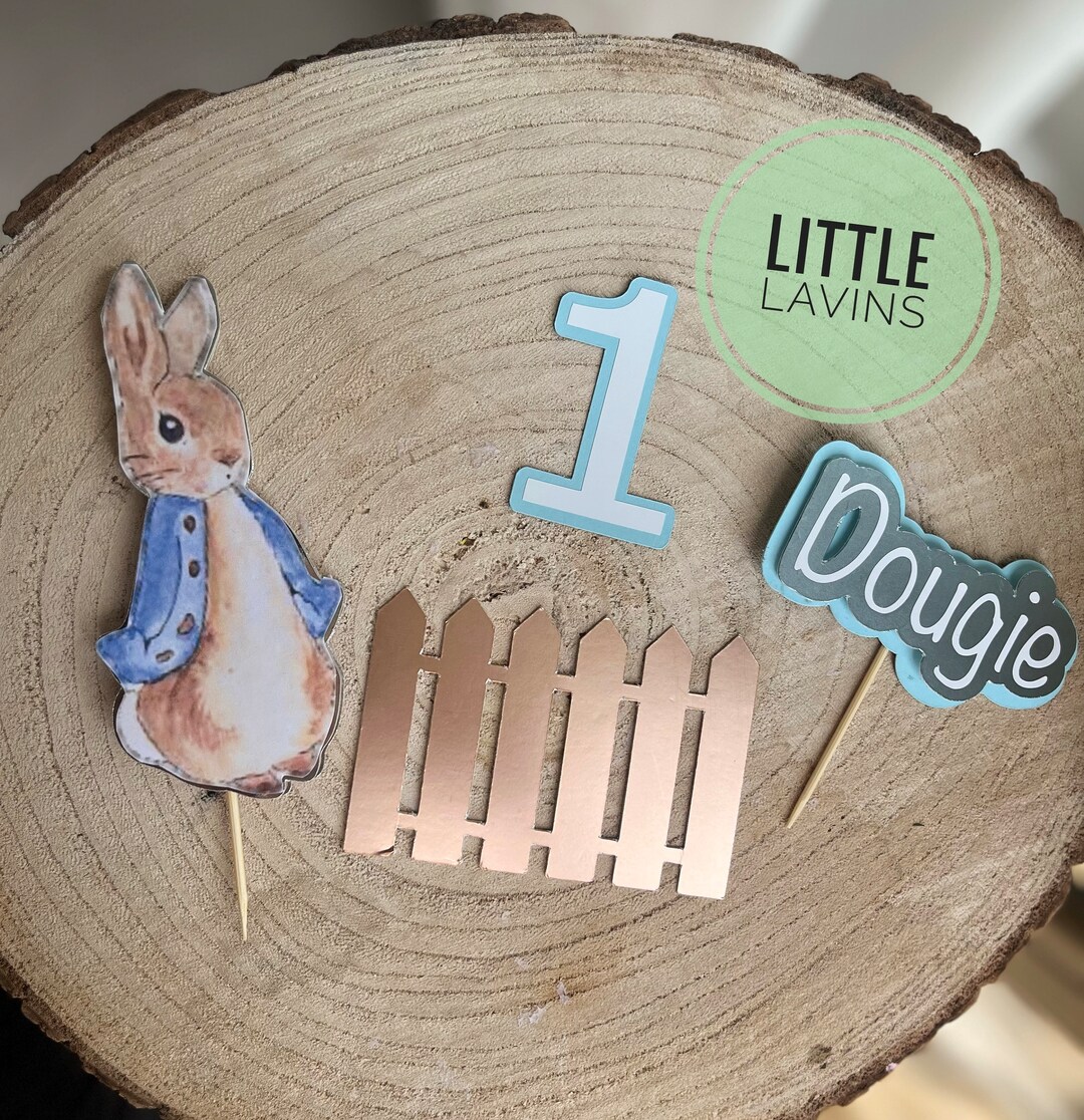 Peter Rabbit Cake Topper Baby Boy First Birthday - Etsy