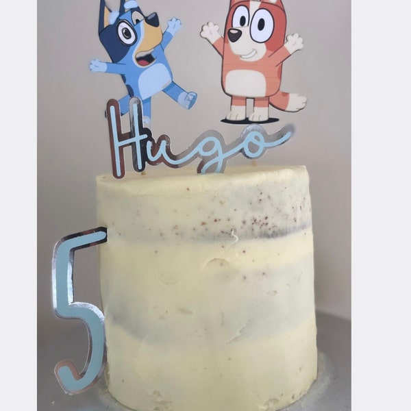 Bluey cake topper