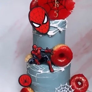 TOP QUALITY Acrylic Spiderman cake topper custom made ACRYLIC