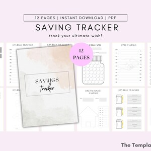 Savings Challenges Bundle, Money Saving Tracker Printable, Savings Goals, Savings Tracker Printable, Save Money PDF