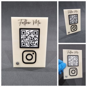 QR Ständer, Aufsteller,  Visitenkarte,  Homepage,  Scannen, Suchmaschinen, Socialmedien, Bewertung, QRCode, Google, Instagram