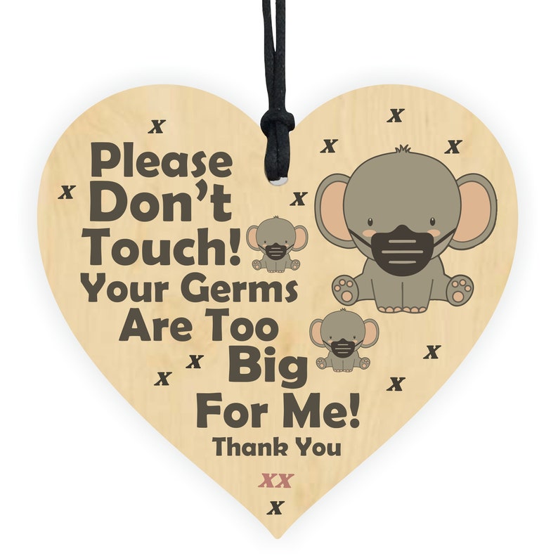 Please Don't Touch Your Germs Are Too Big for Me Wooden Etsy UK