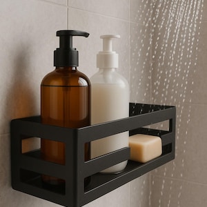 acier moderne, étagère en métal 30 cm BLANCHE étagères de salle de bain, étagère de douche couloir salon, étagère BLANCHE, Loft, intérieurs