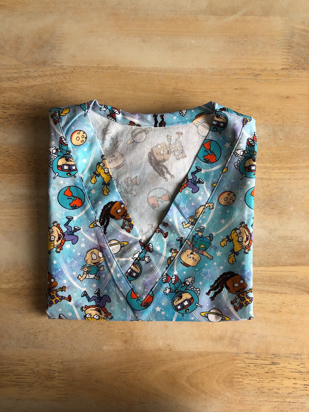 Cartoon Scrub Top Size Xs Etsy Australia