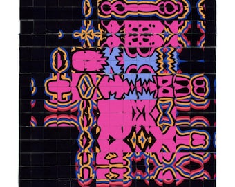 Estampas de urso 'Blotter' em macro inspiradas no Grateful Dead