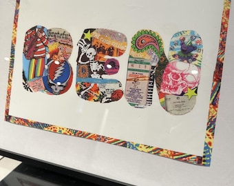 Benutzerdefinierte Grateful Dead inspiriert Name Art