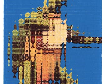 Estampa de tartaruga 'Blotter' inspirada no Grateful Dead