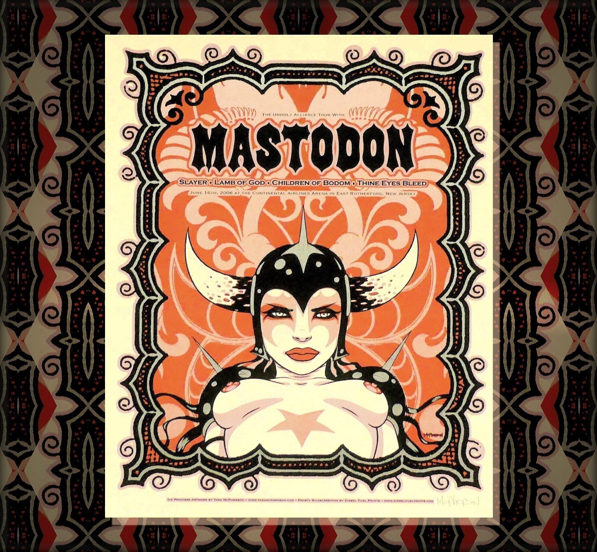 Mastodon 'red Edition' Poster by Tara Mcpherson Signed Proof Etsy