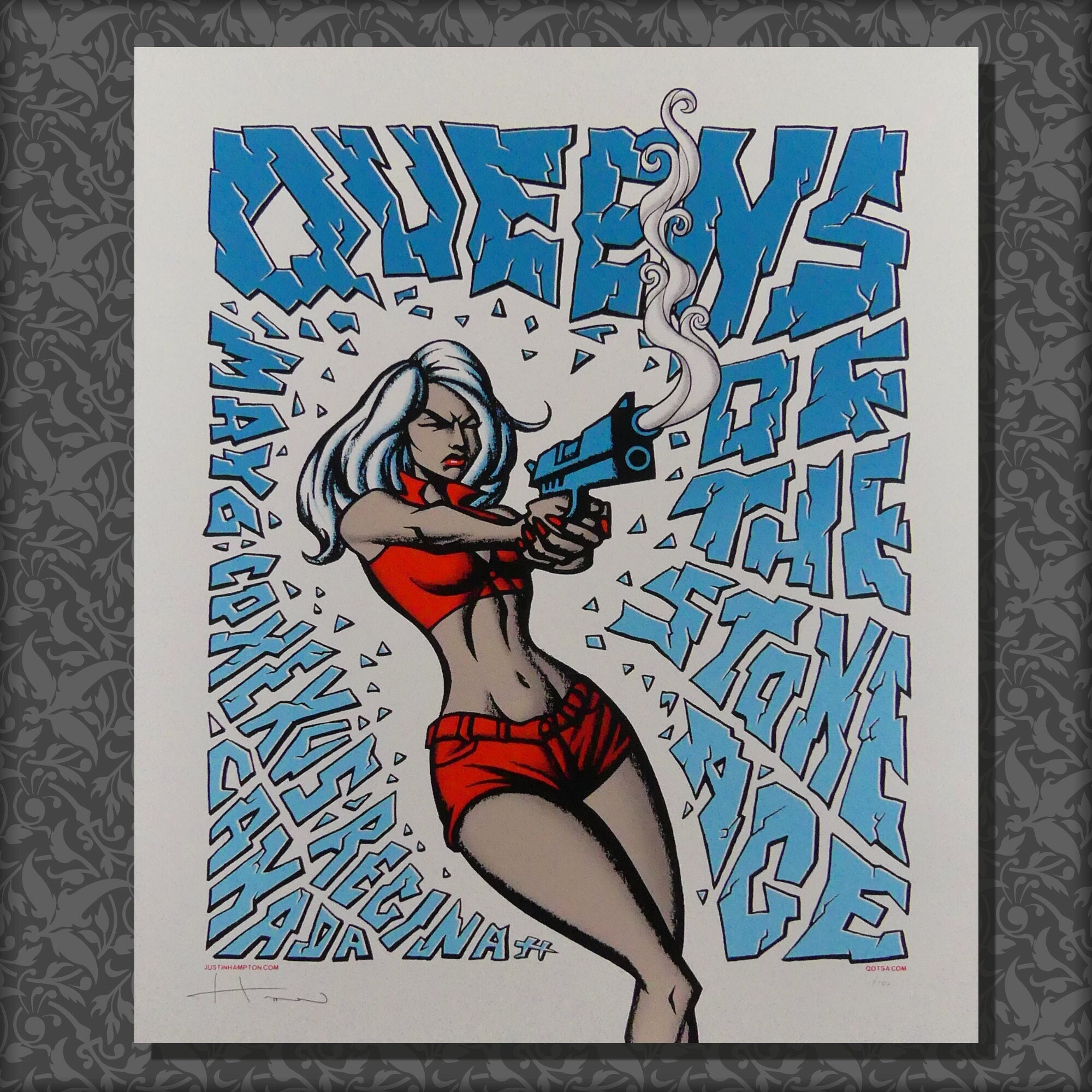AP Queens of the Stone Age Poster by Justin Hampton AP Queens of the Stone Age Poster by Justin Hampton