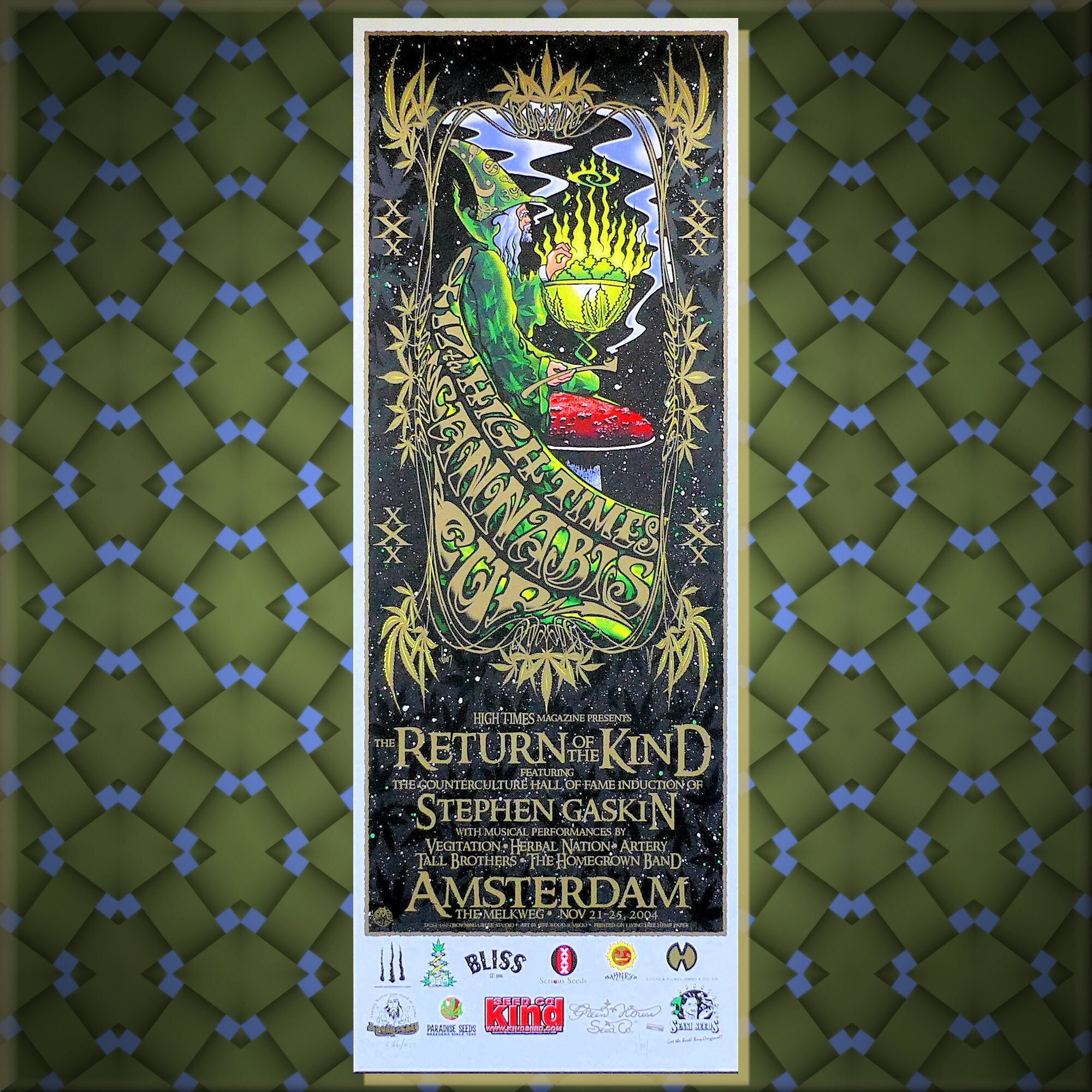 High Times Cannabis Cup Poster 2004 by Jeff Wood S/N - Etsy