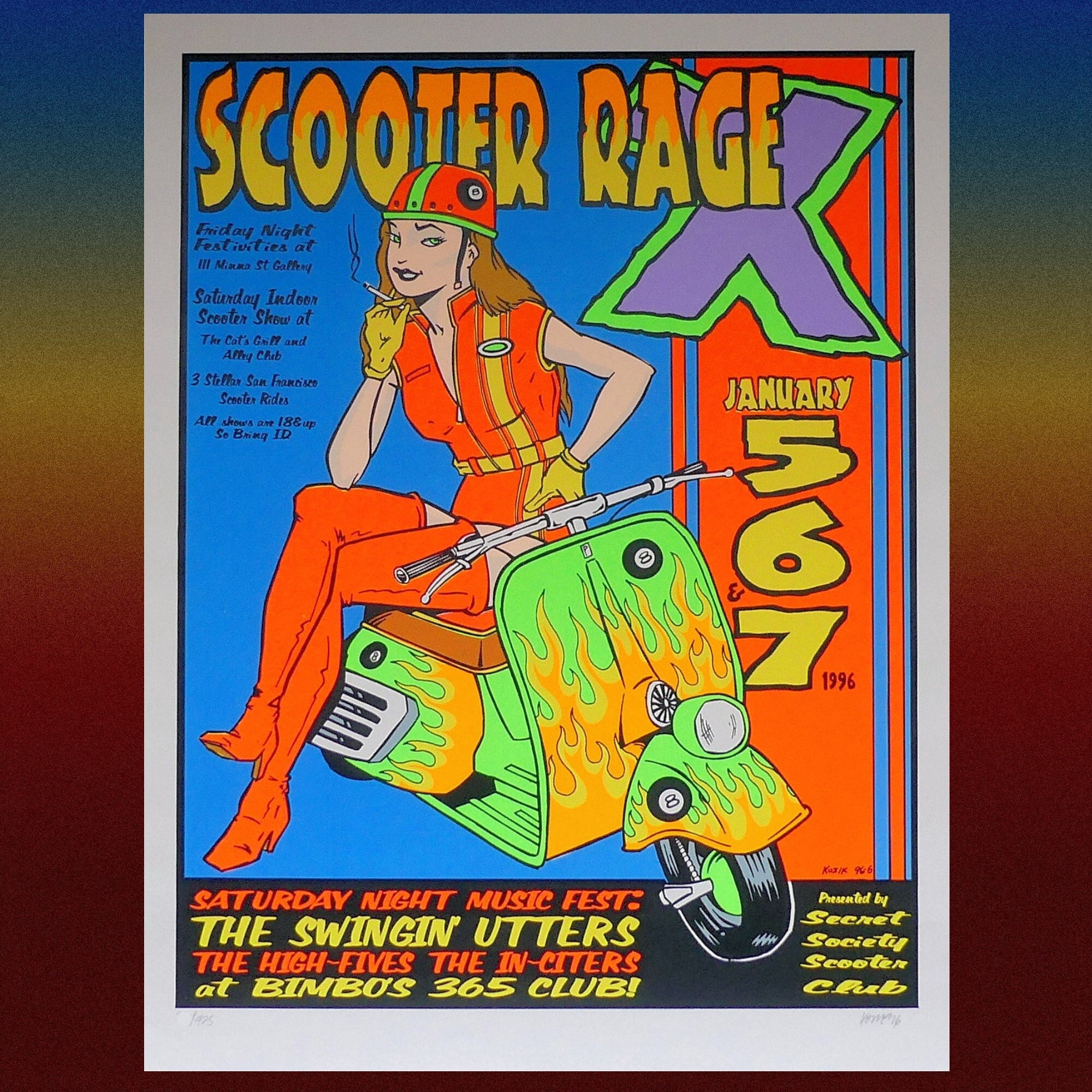 Scooter Rage X San Francisco 1996 by Frank Kozik