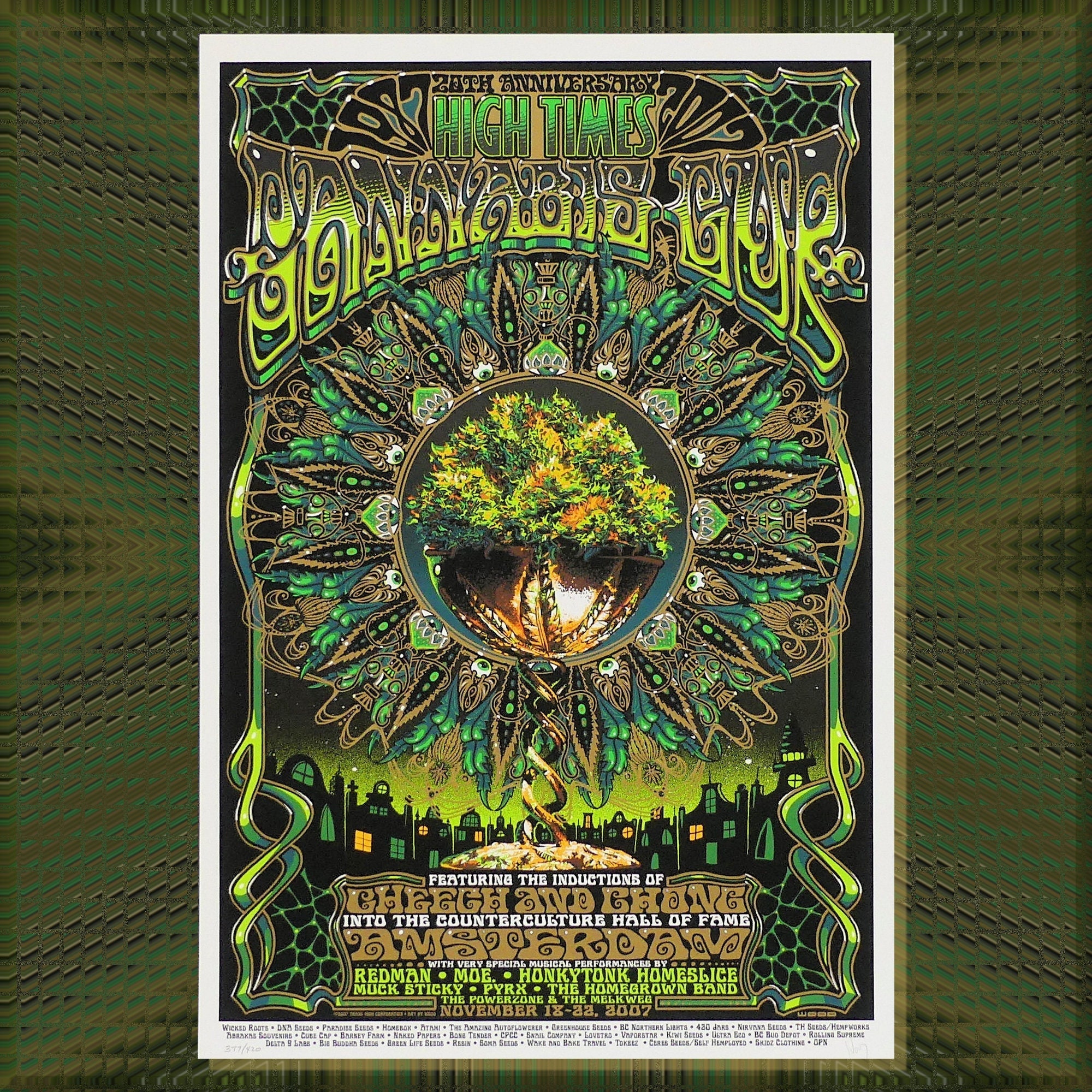 High Times Cannabis Cup Poster S/N by Jeff Wood - Etsy