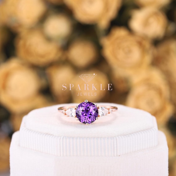 VELVET JEWELLERY BOX ROUND SPARKLED PALE ROSE VELVET JEWELLERY BOX ROUND SPARKLED PALE ROSE