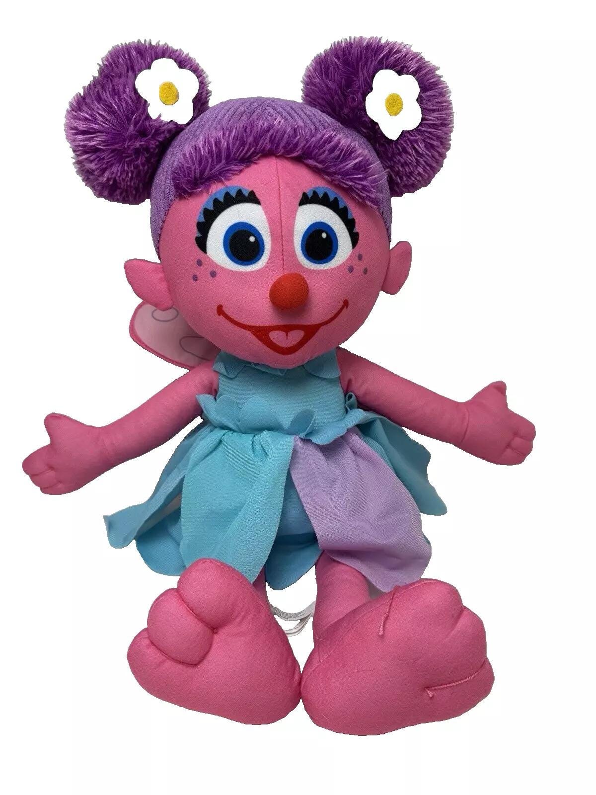 Sesame Street Abby Cadabby Fairy Plush Stuffed Toy Doll With Wings