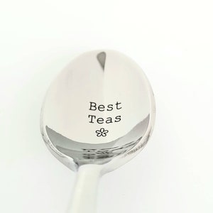 Engraved Spoon ~ Best Teas ~ Custom Engraved Utensils ~